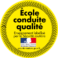 Label cole de conduite de qualit